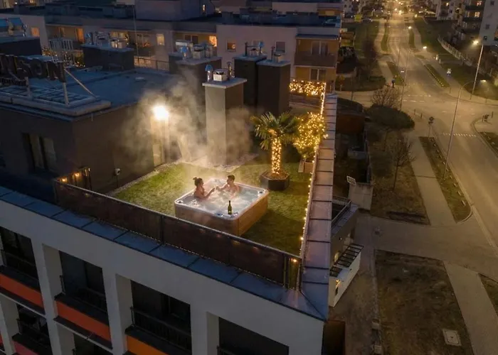 Daire Luxury Sky Jagodno With Jacuzzi Parking & Terrace By Renters Prestige *